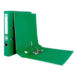 CLASSEUR LEVIER LIDERPAPEL A4 DOCUMENTA CARTON REMBORDÉ 1,9MM DOS 52MM RADO MÉTALLIQUE COLORIS VERT