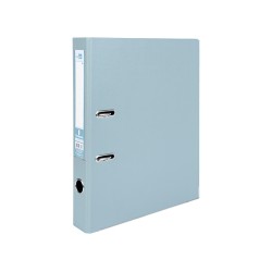 CLASSEUR LEVIER LIDERPAPEL A4 DOCUMENTA CARTON REMBORDÉ 1,9MM DOS 52MM RADO MÉTALLIQUE COLORIS GRIS