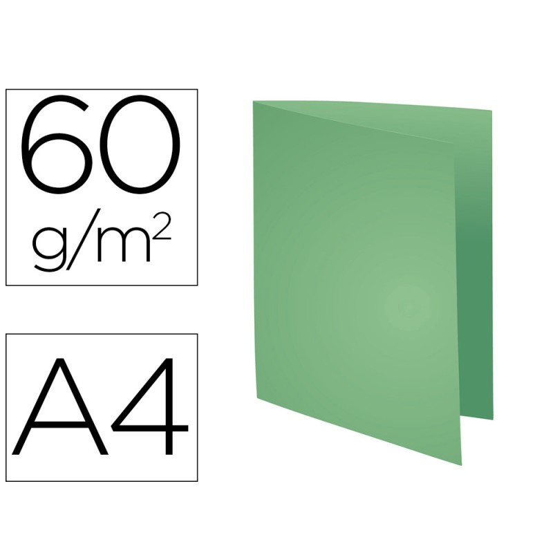 SOUS-CHEMISE EXACOMPTA SUPER 220X310MM 60G COLORIS VERT CLAIR PACK 250 UNITÉS
