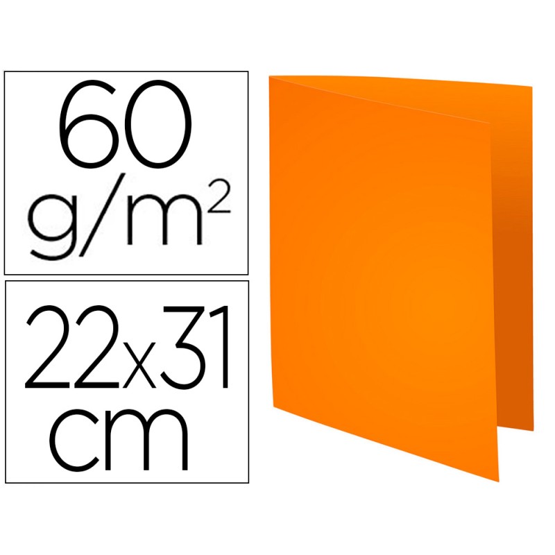 SOUS-CHEMISE EXACOMPTA SUPER 60 22X31CM COLORIS ORANGE PAQUET 250 UNITÉS