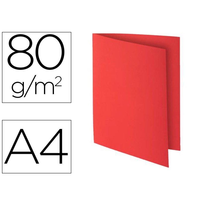 SOUS-CHEMISE EXACOMPTA ROCK'S 220X310MM 80G COLORIS ROUGE PACK 100 UNITÉS