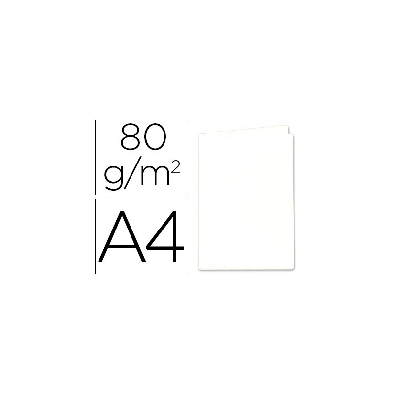 SOUS-CHEMISE EXACOMPTA ROCK'S 220X310MM 80G COLORIS BLANC PACK 100 UNITÉS