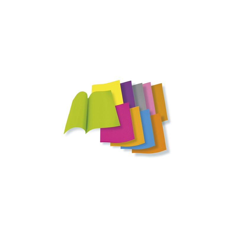 SOUS-CHEMISE EXACOMPTA ROCK'S 220X310MM 80G COLORIS ASSORTIS PACK 30 UNITÉS