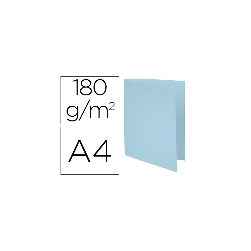 CHEMISE EXACOMPTA FOREVER CARTE SEMI RIGIDE RECYCLÉE 240X320MM 180G COLORIS BLEU CLAIR LOT 100 UNITÉS