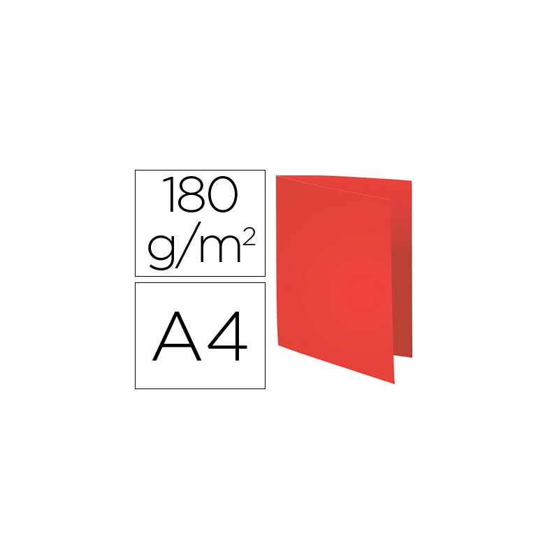 CHEMISE EXACOMPTA CARTE SEMI RIGIDE FOREVER RECYCLÉE 240X320MM 180G COLORIS ROUGE LOT 100 UNITÉS