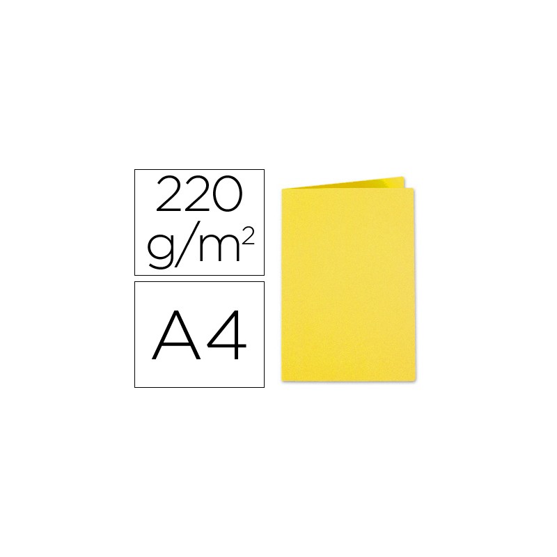 CHEMISE EXACOMPTA FOREVER CARTE RECYCLÉE 220G A4 24X32CM COLORIS JAUNE PAQUET 100 UNITÉS
