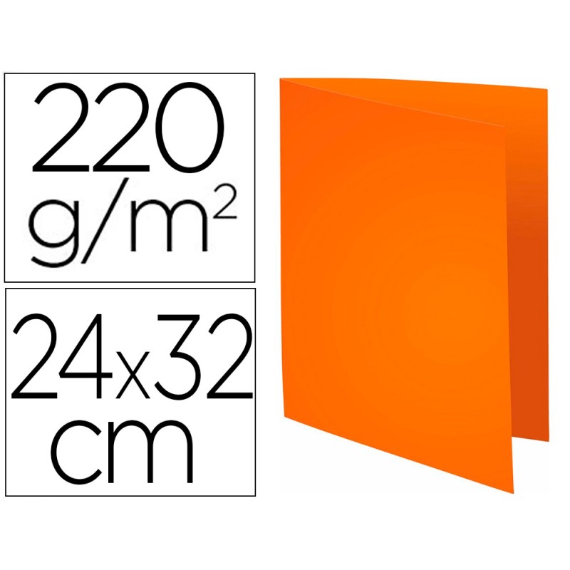 CHEMISE EXACOMPTA FOREVER CARTE RECYCLÉE 220G A4 24X32CM COLORIS ORANGE PAQUET 100 UNITÉS