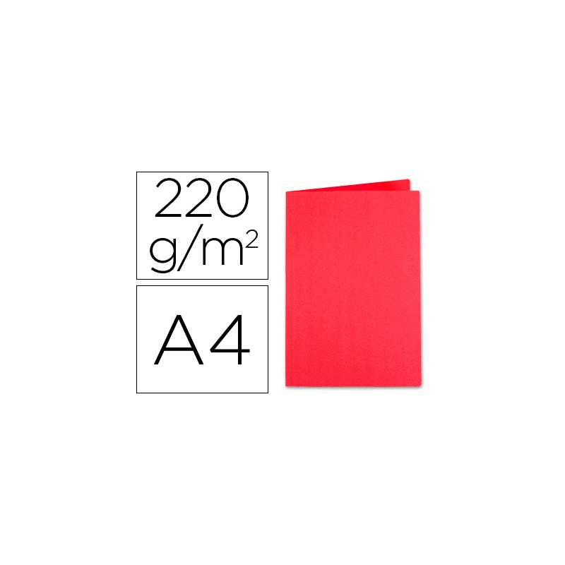 CHEMISE EXACOMPTA FOREVER CARTE RECYCLÉE 220G A4 24X32CM COLORIS ROUGE PAQUET 100 UNITÉS