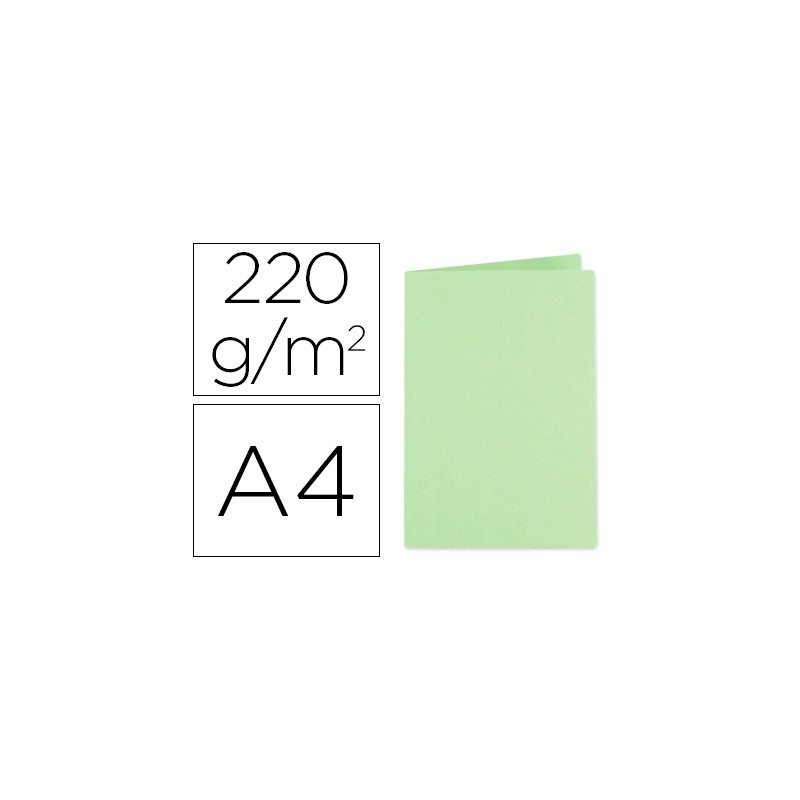 CHEMISE EXACOMPTA FOREVER CARTE RECYCLÉE 220G A4 24X32CM COLORIS VERT PRÉ PAQUET 100 UNITÉS