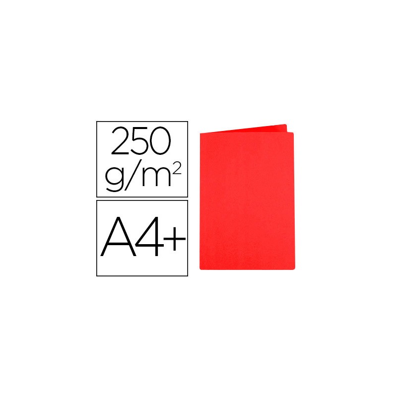 CHEMISE EXACOMPTA SUPER CARTE 240X320MM 210G COLORIS ROUGE PACK 100 UNITÉS