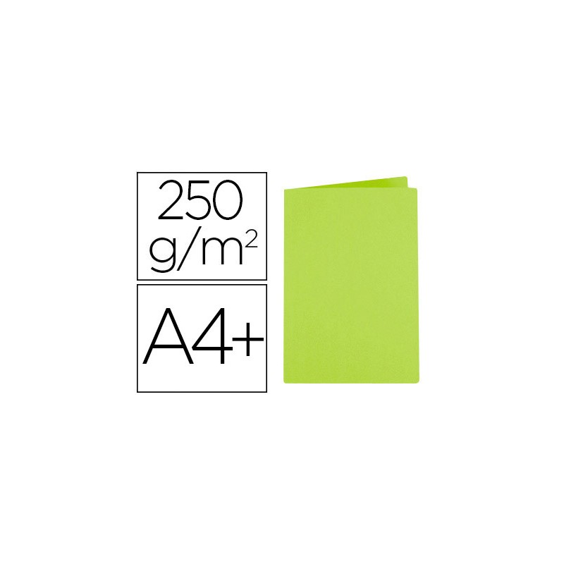 CHEMISE EXACOMPTA SUPER CARTE 240X320MM 210G COLORIS VERT CLAIR PACK 100 UNITÉS