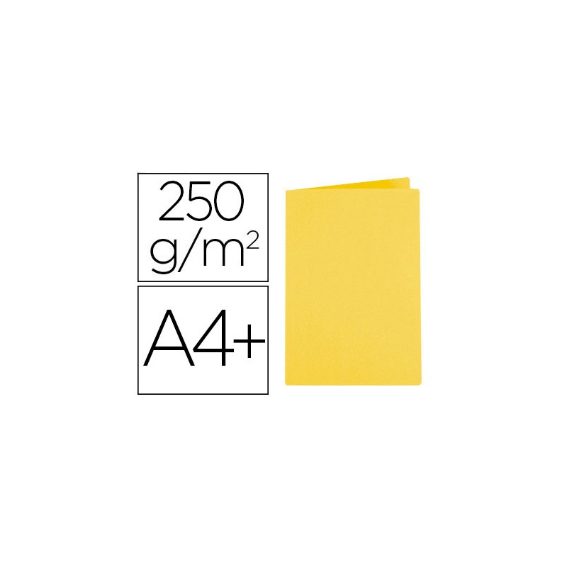 CHEMISE EXACOMPTA SUPER CARTE 240X320MM 210G COLORIS JAUNE PACK 100 UNITÉS