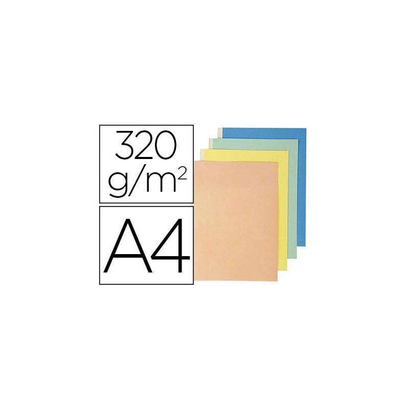 CHEMISE EXACOMPTA CARTE 240X320MM 320G DOCUMENTS A4 210X297MM SOUFFLET DOS TOILÉ 30MM COLORIS ASSORTIS PAQUET 25 UNITÉS