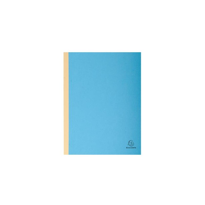 CHEMISE EXACOMPTA CARTE 240X320MM 320G DOCUMENTS A4 210X297MM SOUFFLET DOS TOILE 30MM COLORIS BLEU PAQUET 25 UNITES