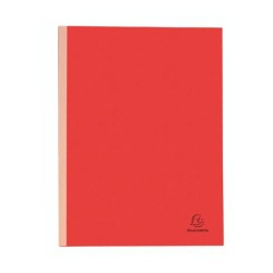 CHEMISE EXACOMPTA CARTE 240X320MM 320G DOCUMENTS A4 210X297MM SOUFFLET DOS TOILE 30MM COLORIS ROUGE PAQUET 25 UNITES