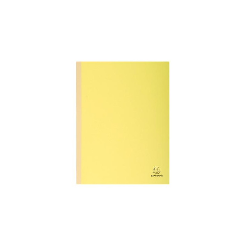 CHEMISE EXACOMPTA CARTE 240X320MM 320G DOCUMENTS A4 210X297MM SOUFFLET DOS TOILE 30MM COLORIS JAUNE PAQUET 25 UNITES