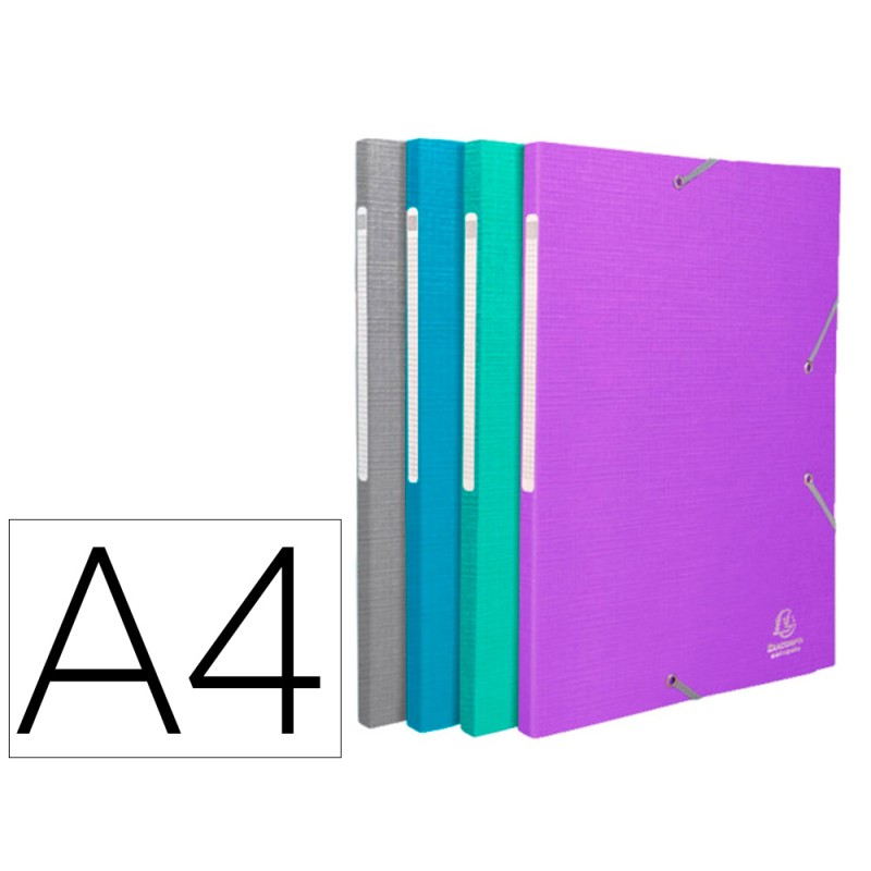 CHEMISE 3 RABATS TEKSTO A4 240X320MM ASSORTIMENT
